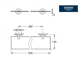 MEDIDAS ESTANTE CRISTAL ESSENTIALS GROHE